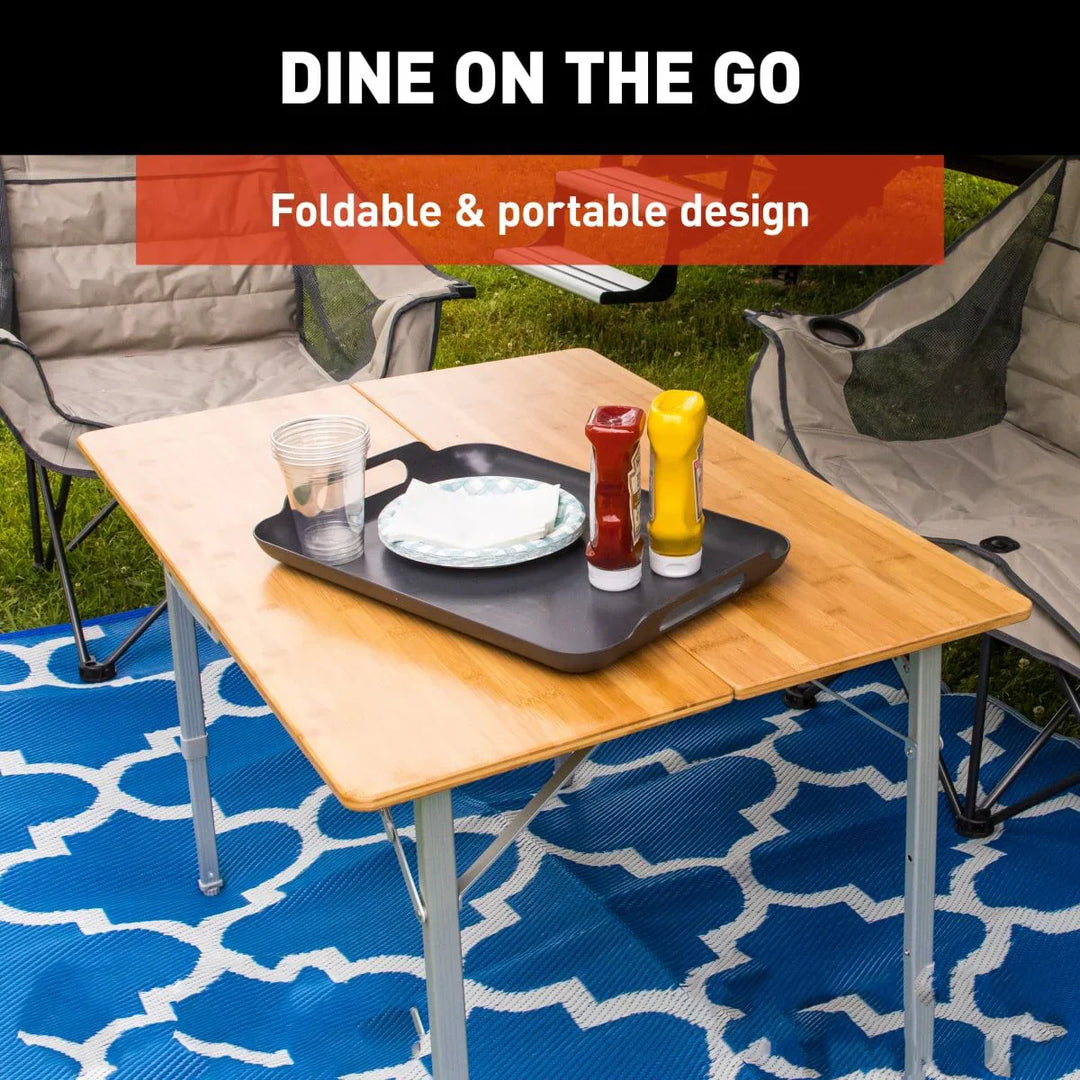 Bi-Fold Bamboo Adjustable Table – Shop Forest River