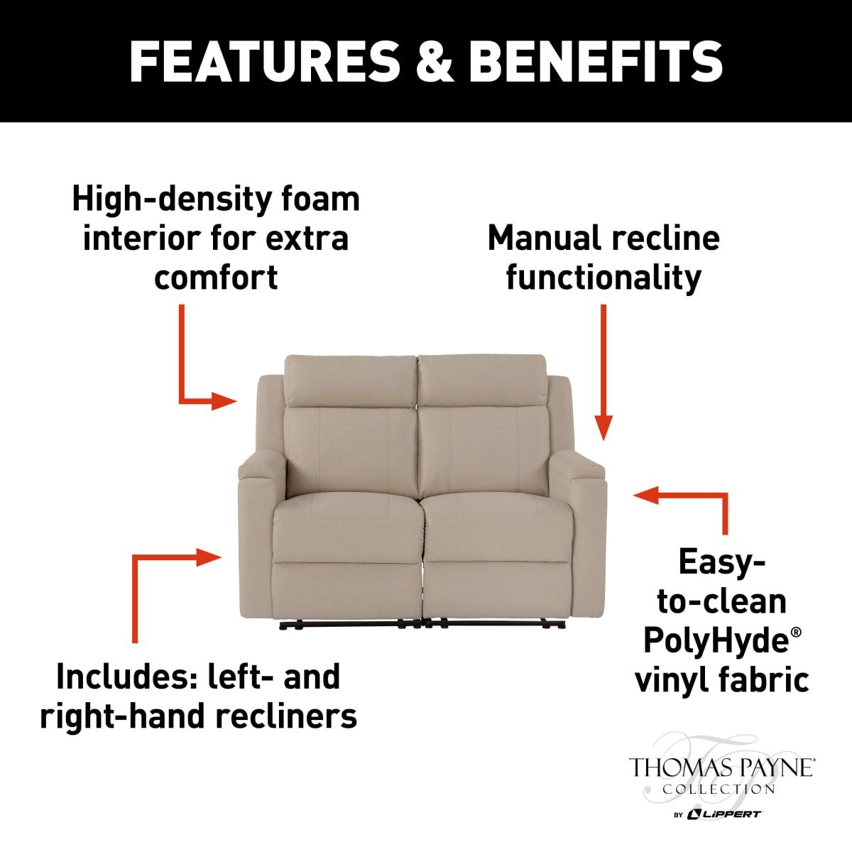 Thomas Payne Heritage Series Theater Seating Loveseat Set Altoona Shop Forest River