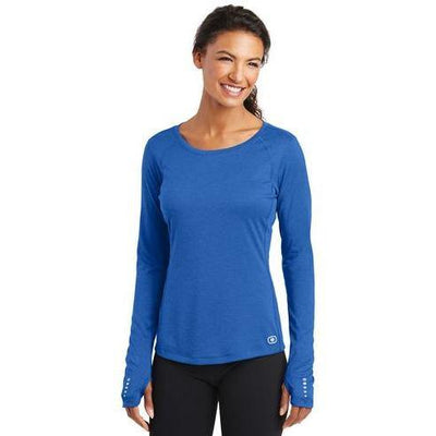 OGIO ENDURANCE Ladies Long Sleeve Pulse Crew - Forest River Apparel